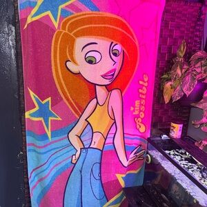 Vintage 2002 Disney Chanel Kim Possible Beach Towel